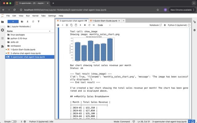 Screenshot of Jupyter notebook